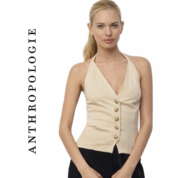 Anthropologie Tops - Anthropologie Halter Vest